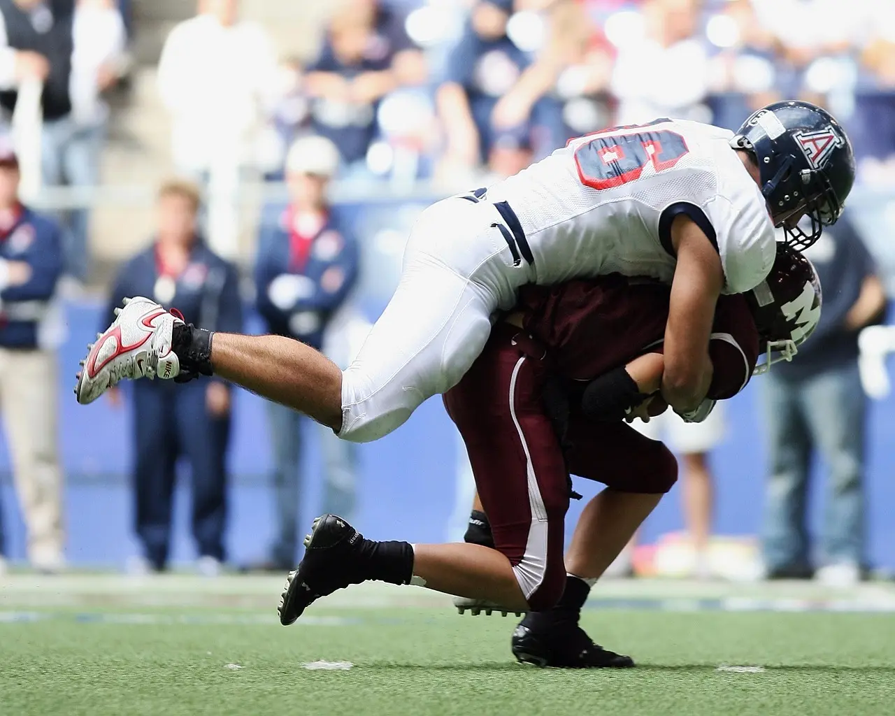 To spillere i tackling